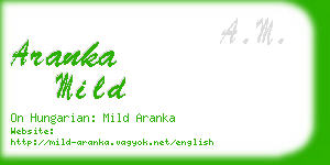 aranka mild business card
